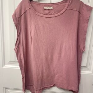 Free People Soft Pink Muscle Tee